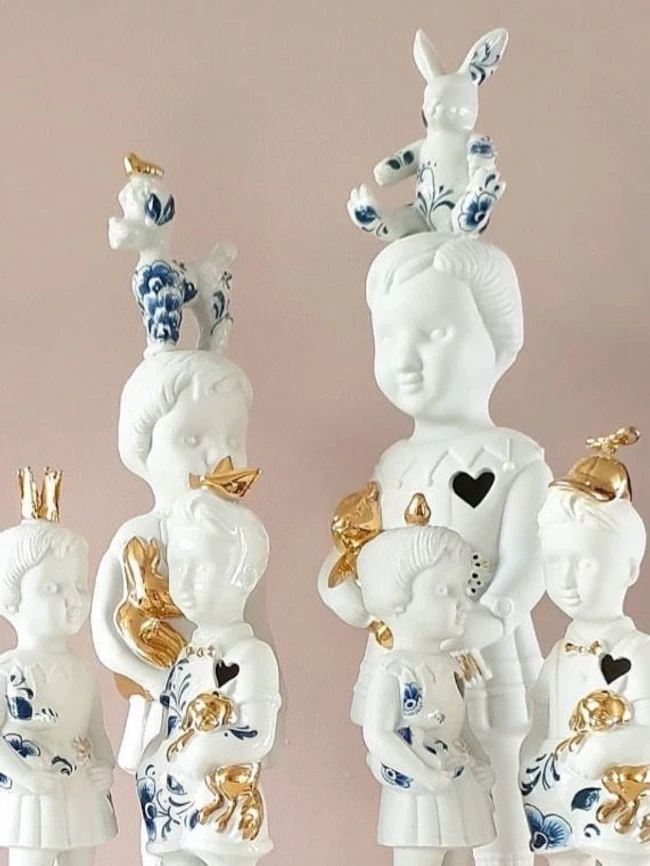 Pupke met Poedel wit met poedel delftsblauw 4